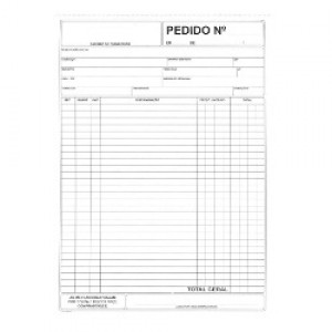 Impresso - Pedido - Ofício - 03 Via - 075 Folhas - 25 x 03 - São Domingos