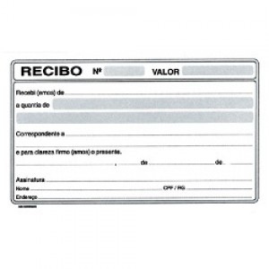 Impresso - Recibo Comercial - Sem Canhoto - 050 Folhas - São Domingos