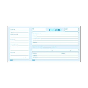 Impresso - Recibo Comercial - Com Canhoto - 050 Folhas - Tilibra